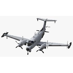 3D model Beechcraft RC12X Guardrail US Army Aircraft